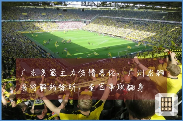 广东男篮主力伤情恶化，广州龙狮或将解约徐昕，奎因争取翻身