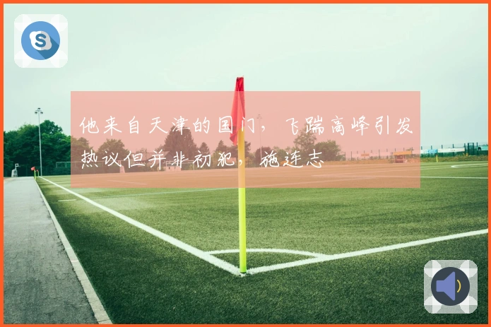 他来自天津的国门，飞踹高峰引发热议但并非初犯，施连志